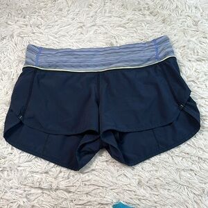 Lululemon Run: Speed Short *4-way Stretch Inkwell / Space Dye Twist Lullaby